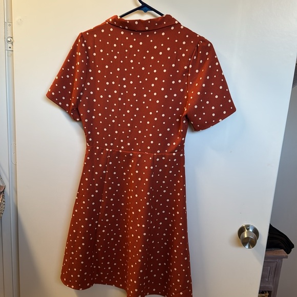 Princess highway orange polka dot dress - Picture 3 of 3